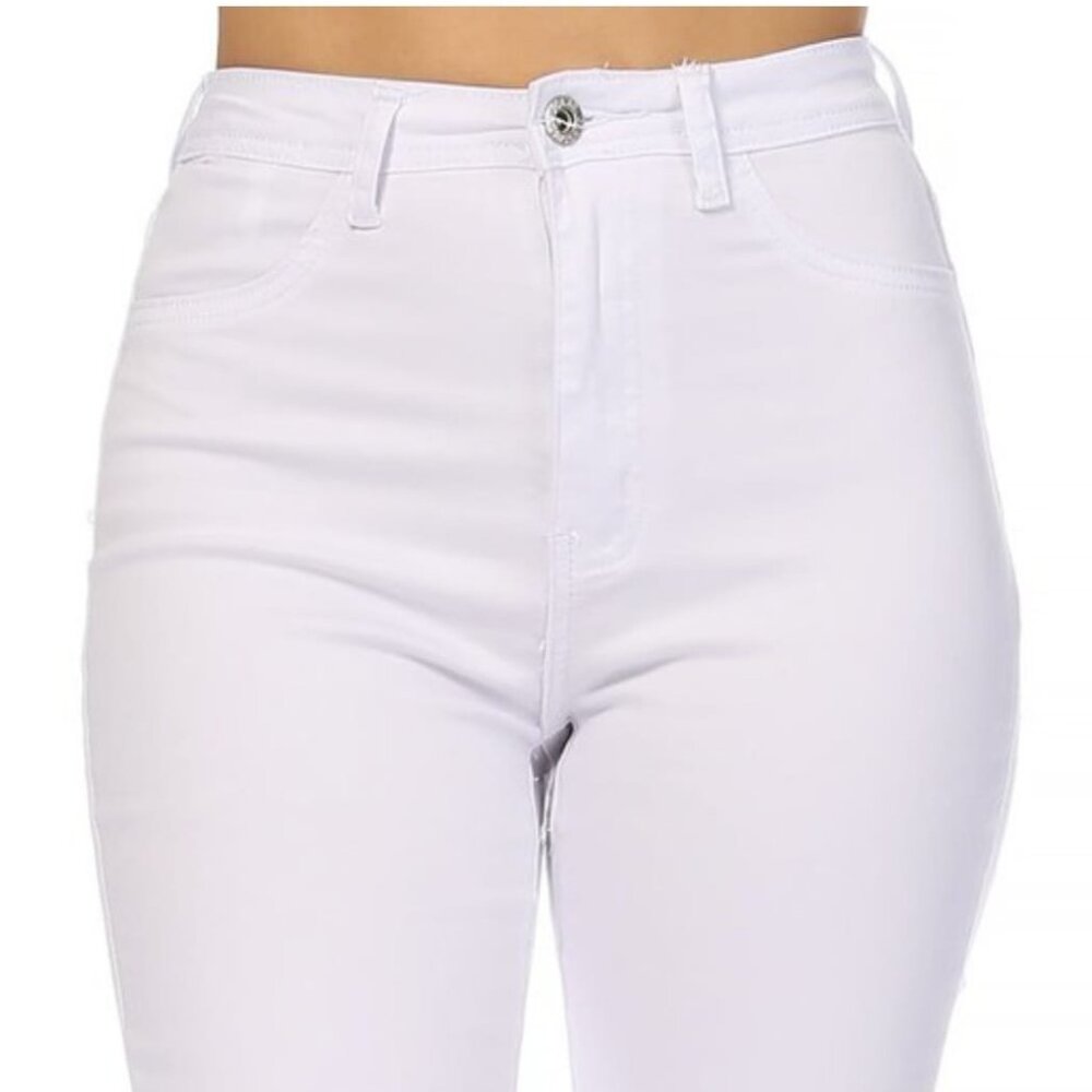 JC JQ High Waist Flared Bottom Jagging Jeans